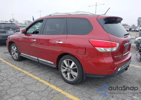 2015 Nissan Pathfinder Platinum from USA, damaged, VIN 5N1AR2MN8FC609075